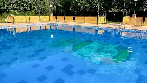 Estado del agua que presentaba la Piscina rabanera a 19:00 horas de este lunes