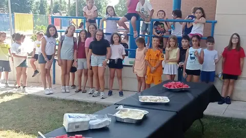 Las distintas frutas que hoy se han ofrecido a los participantes del campus rabanero
