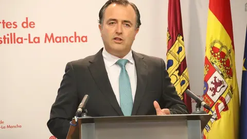 El presidente del Grupo Parlamentario Vox en las Cortes de Castilla-La Mancha, David Moreno