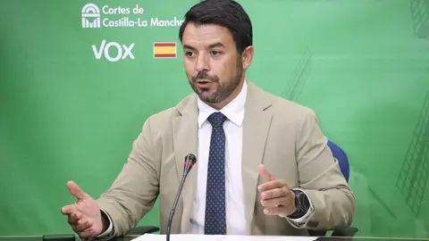 El portavoz del Grupo Parlamentario Vox, Iv&aacute;n S&aacute;nchez