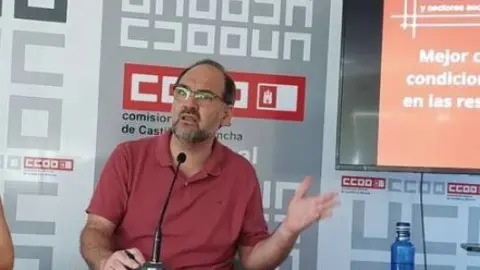 El secretario de Pol&iacute;tica Institucional y Desarrollo Territorial de CCOO-CLM, Jos&eacute; Manuel Mu&ntilde;oz