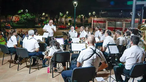 Un momento del concierto anoche en el Jard&iacute;n Municipal