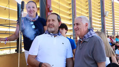 S&aacute;nchez Tello, justo al prender el primer chupinazo de 2025