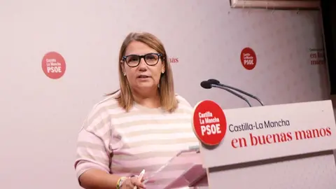La presidenta de la Ejecutiva provincial del PSOE de Toledo, Tita Garc&iacute;a &Eacute;lez