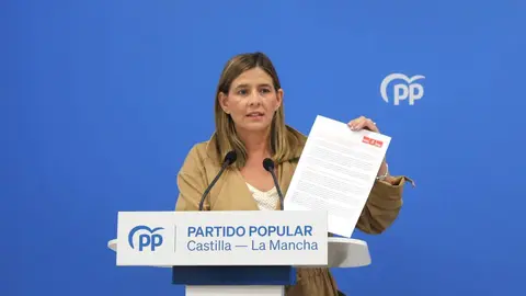 La secretaria general y portavoz parlamentaria del Partido Popular de Castilla-La Mancha, Carolina Agudo