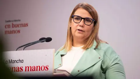 La presidenta de la Ejecutiva provincial del PSOE de Toledo, Tita Garc&iacute;a &Eacute;lez