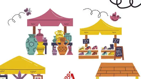 Cartel de la cuarta convocatoria del mercadillo de segunda mano