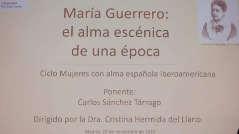 T&iacute;tulo de la ponencia del doctor en Historia, Carlos S&aacute;nchez T&aacute;rrago, investigador y escritor