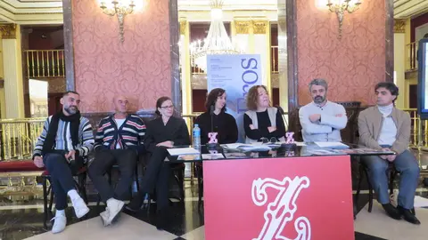 De izquierda a derecha, Jos&eacute; Carlos Blanco Mart&iacute;nez; Jacopo Godani; Coleen Neary; Muriel Romero; Isamay Benavente; Manuel Coves y Gustavo Diaz Jerez