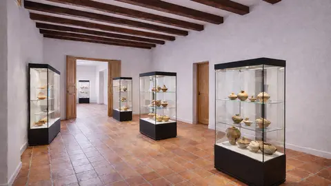 Recreaci&oacute;n de una de las salas tal y como quedar&aacute; para exposici&oacute;n de piezas arqueol&oacute;gicas