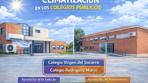 Cartel informativo sobre las actuaciones a realizar en los centros rabaneros