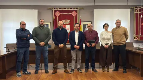 David Triguero, junto a los dem&aacute;s participantes de la rueda de prensa