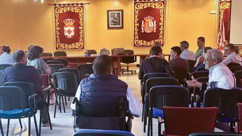 Participantes en el curso celebrado esta semana en el edificio consistorial, durante un receso