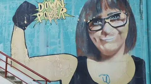 Pintada en el Puente San Agust&iacute;n. Puente de cemento