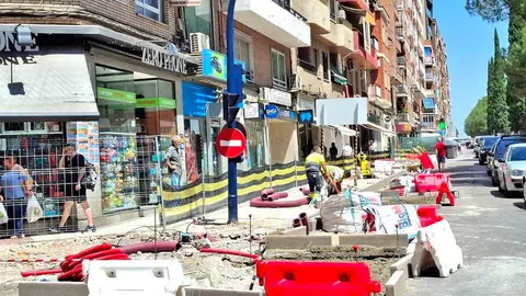Obras del Paseo del Bosque en Puertollano