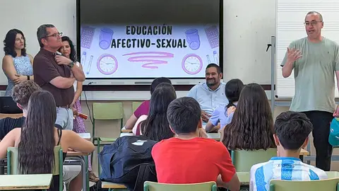 Un momento de la actividad que se celebraba fechas atr&aacute;s en el Instituto rabanero