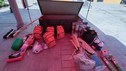 Detalle del equipamiento ERBE que llega a la asamblea local