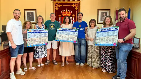 Autoridades y asociaciones presentan la programaci&oacute;n de Calzada al Fresco