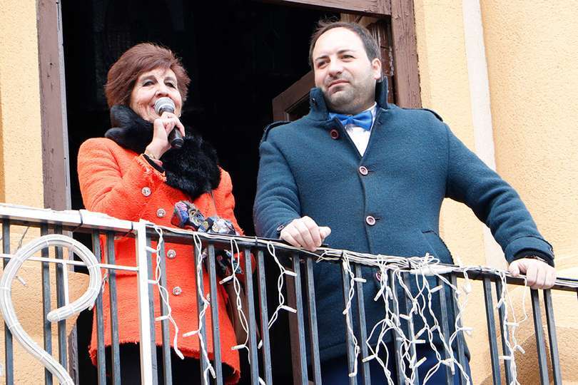 Los presentadores del evento