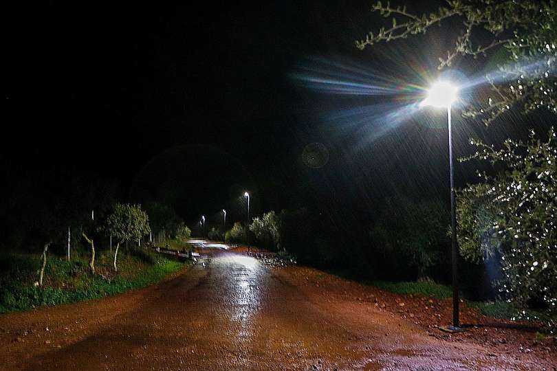 Otro de los tramos iluminados
