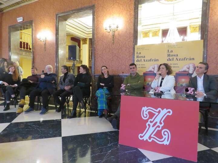 De izquierda a derecha, Elena Aranoa, Juan Carlos Talavera, Mario Gas, Ángel Ruiz, Carolina Moncada, Carmen Romeu, , Ignacio García, Isamay Benavente y José María Moreno