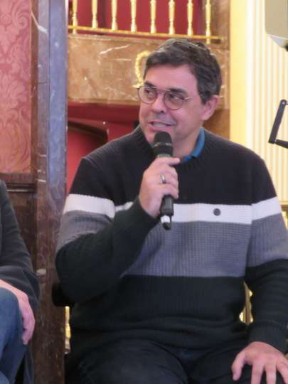 El barítono Rodrigo Esteves que asume también el papel de Juan Pedro, el joven gañán forastero, en el otro reparto