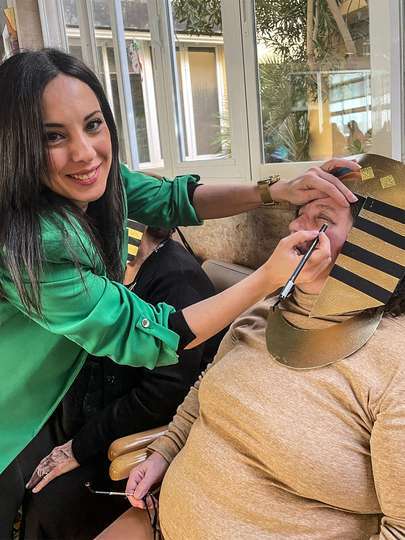 Sesión de maquillaje