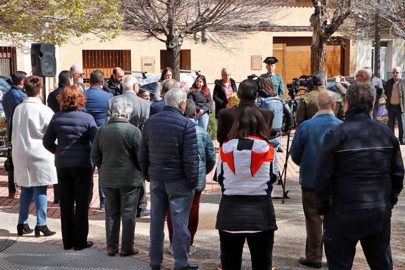 Un momento del acto en la Plaza de Santos Mártires de Argamasilla de Calatrava