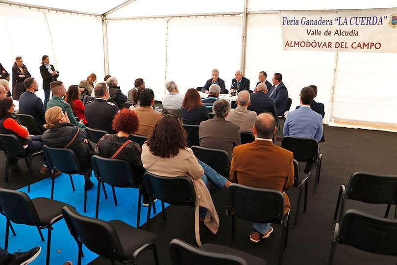 Con los integrantes de la Lonja Agropecuaria de Ciudad Real