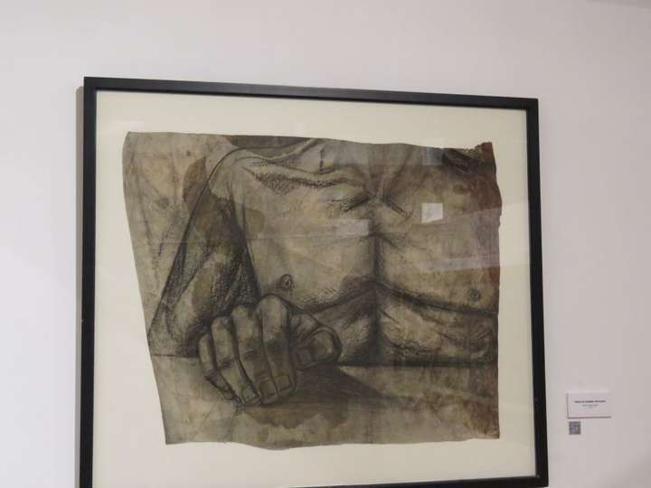Torso de hombre con mano, 1952