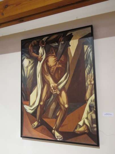 Detalle del mural La ruta Hacia la Libertad. Sede de la ONU, Nueva York 1953