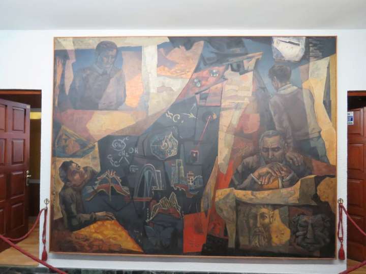 Mural La Cultura, 1972, en el Colegio Leonés