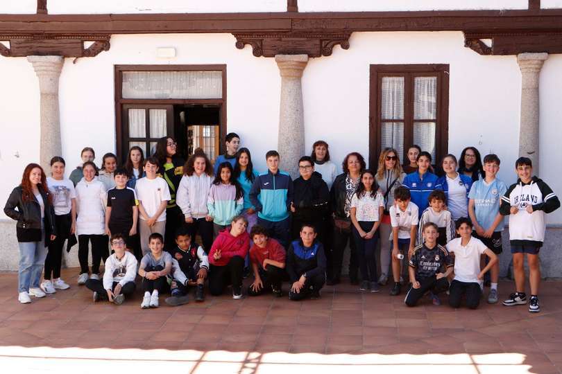 Junto al resto de alumnado que hoy ha participado