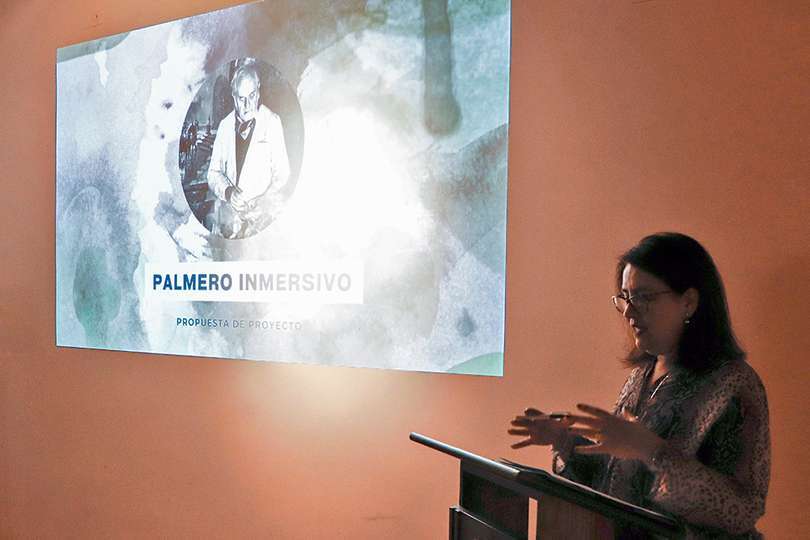 Mari Carmen Cervera, durante la presentación del proyecto
