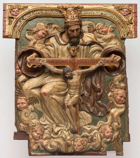 Anónimo conquense, Santísima Trinidad, ca. 1550, Museo Sorolla, n.º inv. 20024
