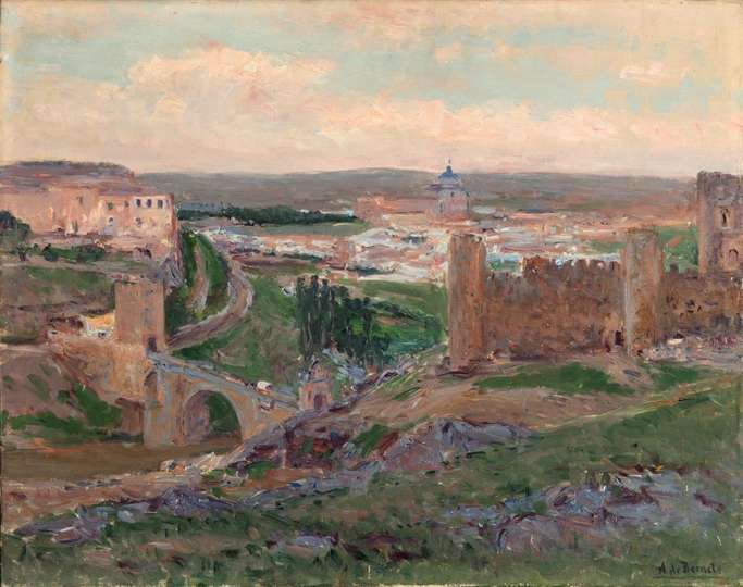 Aureliano de Beruete y Moret, Toledo desde el castillo de San Servando, 1910, Museo Sorolla,  n.º inv. 1299