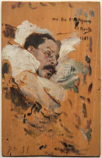 Joaquín Sorolla Bastida, Mi tío Piqueres durmiendo, 1887, Museo Sorolla, n.º inv. 1440