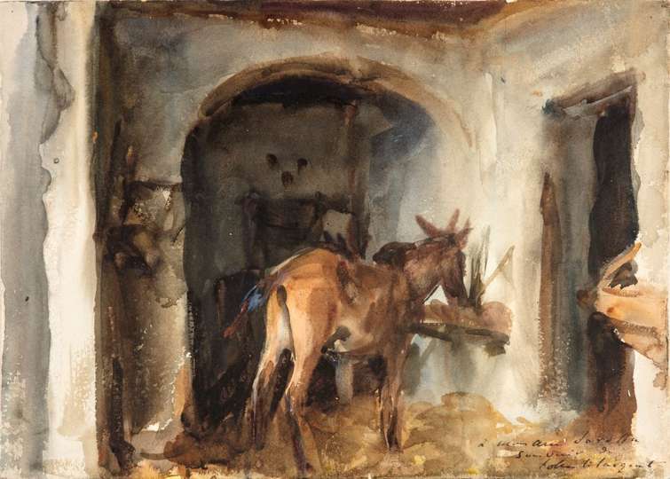 John Singer Sargent, Cuadra, ca. 1903,  Museo Sorolla, n.º inv. 1321