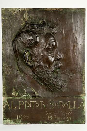 Mariano Benlliure Gil, Placa retrato de Joaquín Sorolla, 1909, Museo Sorolla, n. inv. 20050