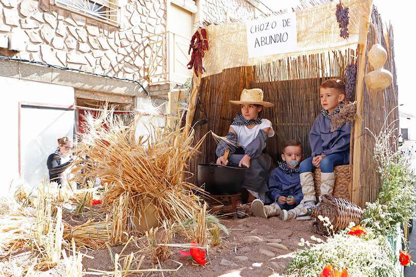 Carroza en torno a un chozo hortelano