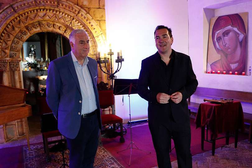 José Lozano y Eduardo Cervera, en la inauguración del evento el pasado viernes