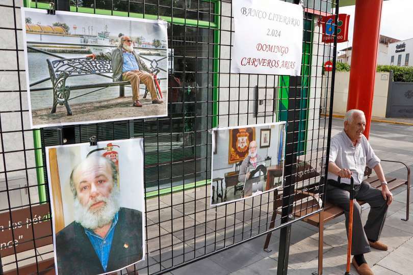 Imágenes retrospectivas del homenajeado en la tarde de ayer