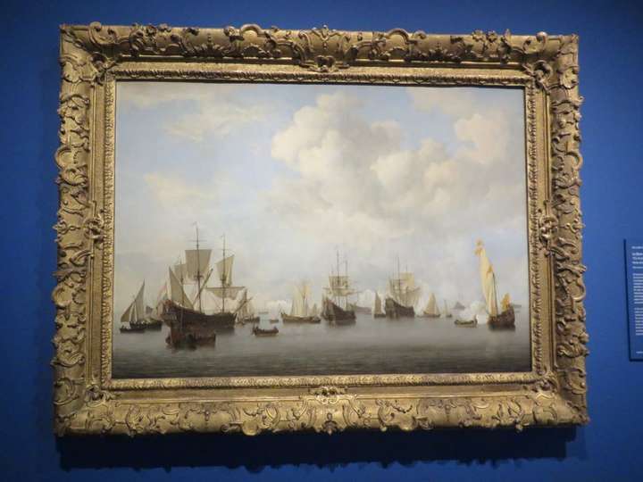 La flota holandesa en Goeree, h. 1672-1673, de Willem van de Velde II