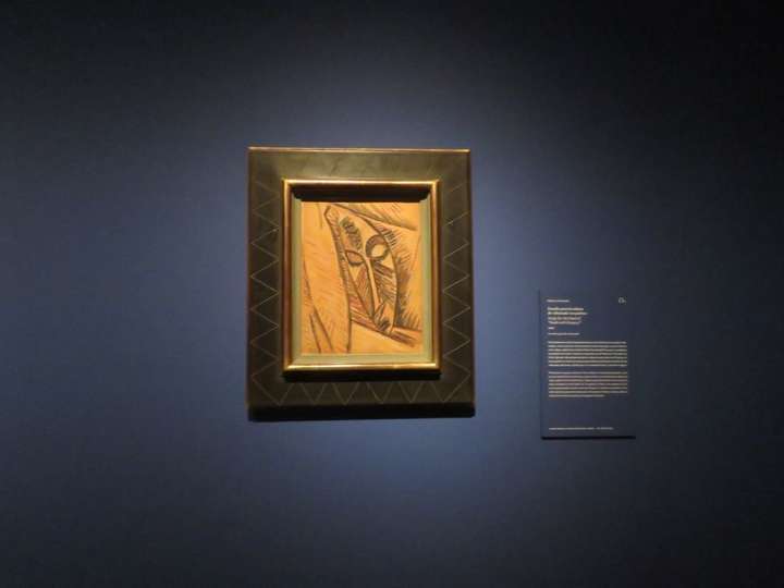 Estudio para la cabeza de Desnudo con paños, 1907, de Pablo Picasso