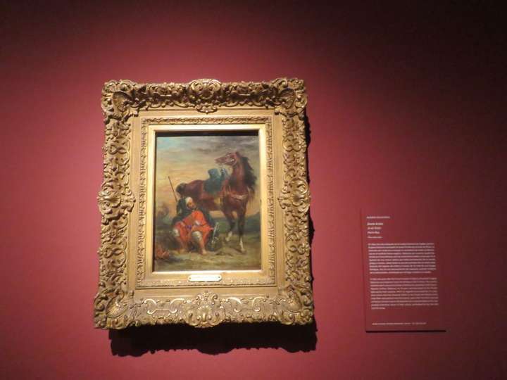 Jinete árabe, h. 1854 de Eugène Delacroix