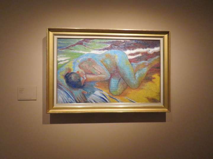 Desnudo azul, c.1908 de Mijail Lariónov