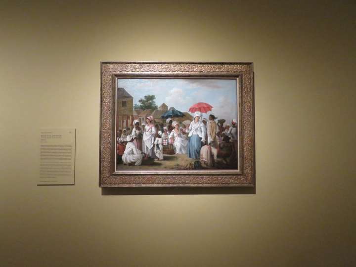 Mercado de ropa, Santo Domingo, h. 1775, de Agostino Brunias