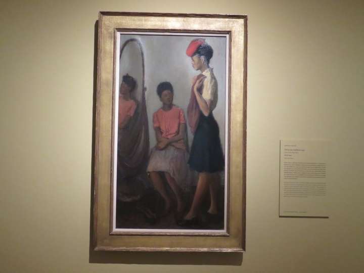 Chica con sombrero rojo, h.1940, de Raphael Soyer