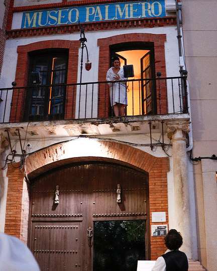 La acción también se desarrolla en la fachada del Museo Palmero