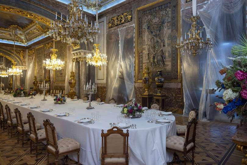 En el Comedor de Gala ya se han iniciado los trabajos